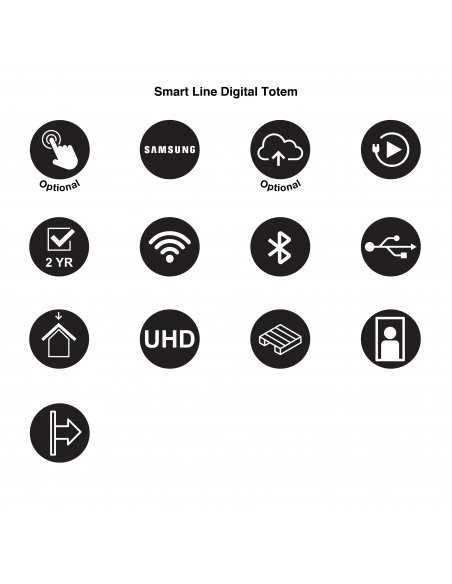 Totem digital SMART LINE écran SAMSUNG 55''