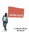 Drapeau à Main en tissu Personnalisable pour vos événements