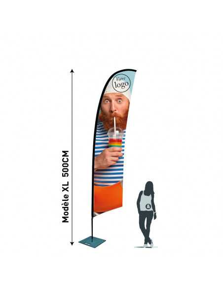 Beach flag voile taille XL