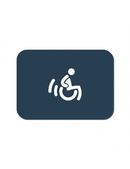 Plaque sanitaire H/F/PMR en Aluminium Composite 210x150 mm