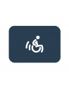 Plaque sanitaire H/F/PMR en Aluminium Composite 210x150 mm